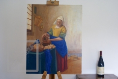 Gail-Collings-Copy-Of-The-Milkmaid-by-Vermeer-Oil-On-Canvas
