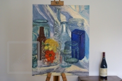 Gail-Collings-Still-Life-Reflections-Of-Glass-Objects-Oil-on CanvasPOA