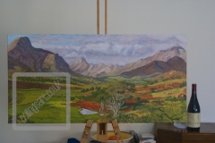 Gail-Collings-Stunning-View-Of-Mountains-In-Style-Of-Australian-Impressionists-oil