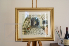 Gail-Collings-Water-Colour-Of-A-Hot-Day-In-A-Monastery-In-Crete £50.00