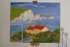 Gail-Collings-White-Cliffs-Oil-On-Canvas